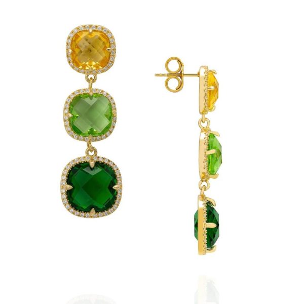 knightsbridge-gold-green-citrus-earrings-2 Product 4